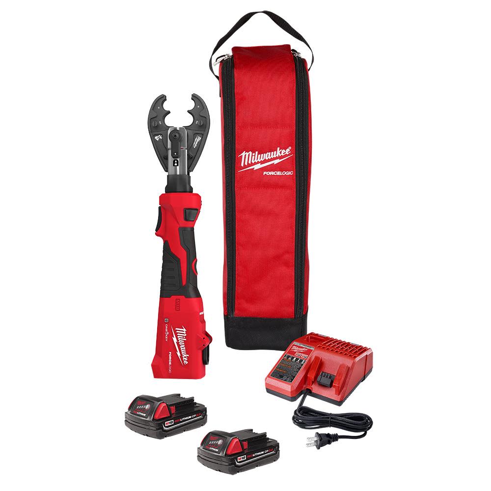 Milwaukee M18 FORCE LOGIC 6T Linear Utility Crimper Kit with O-D3 Jaw 2978-22O from Milwaukee - Intensery