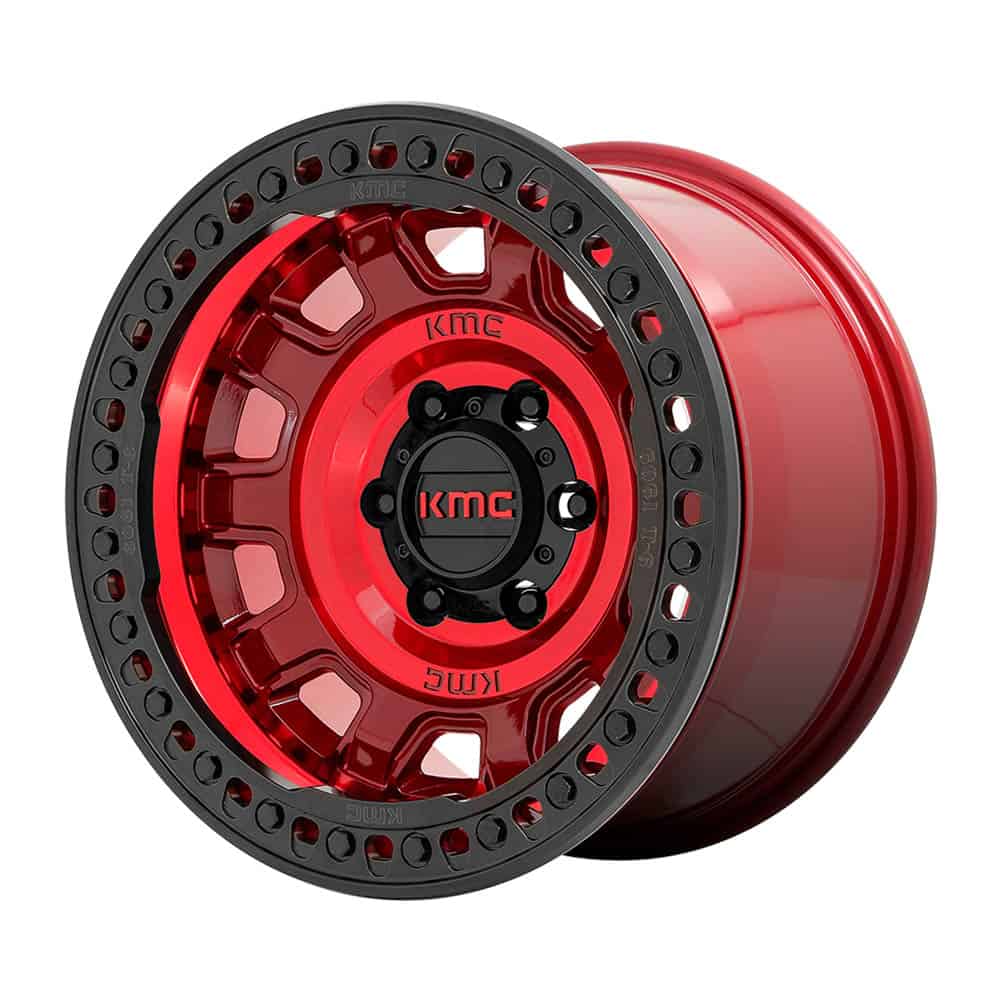 KMC KM236 TANK BEADLOCK KM236 17X9 6X5.5 GL-RED -15MM - Intensery