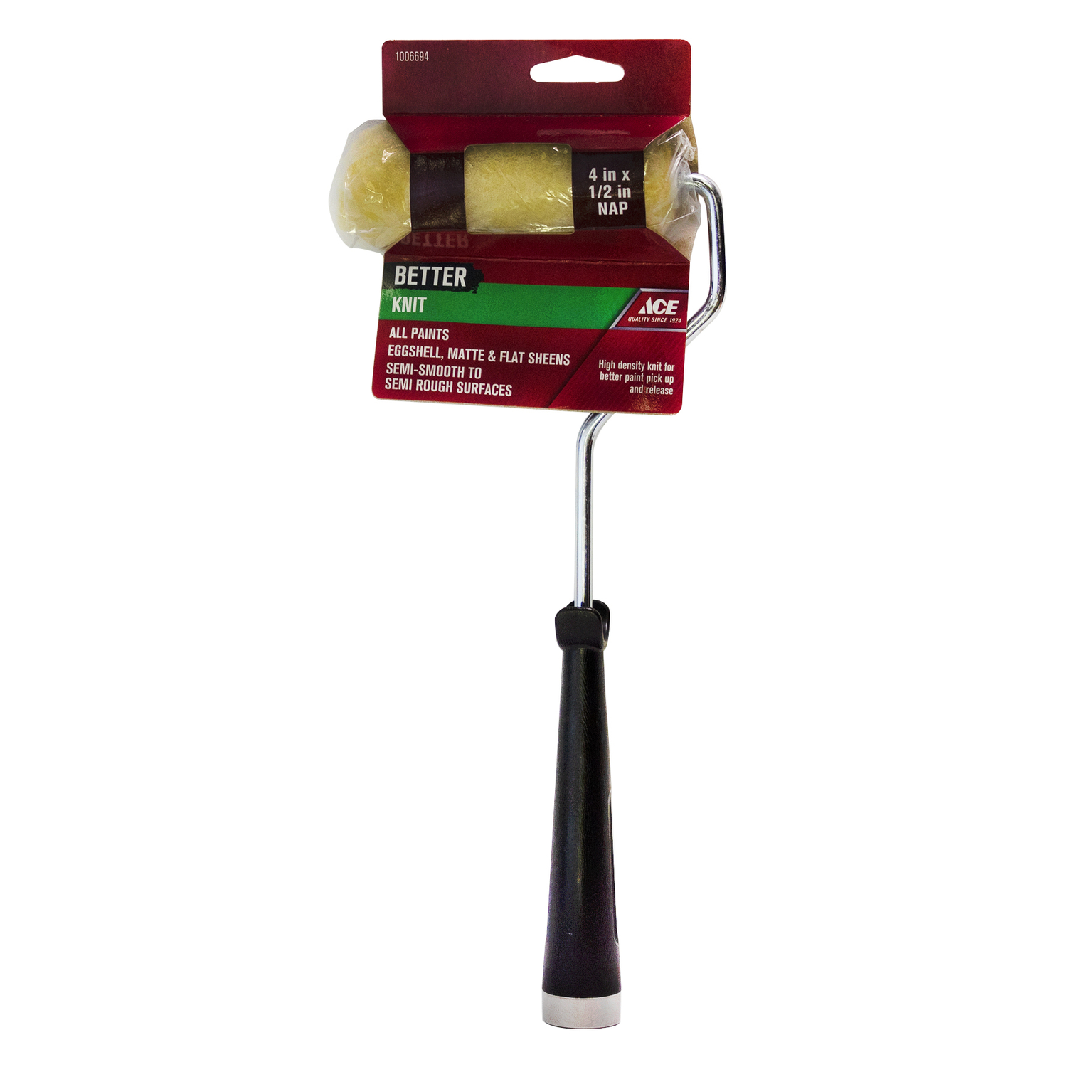 Ace Better Knit 4 in. W X 1/2 in. Mini Paint Roller with Frame 1 pk - Intensery