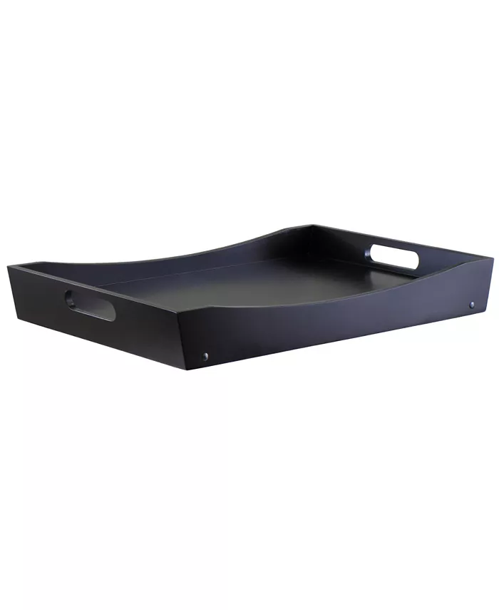 Winsome Benito Bed Tray with Curved Top， Foldable Legs - Intensery