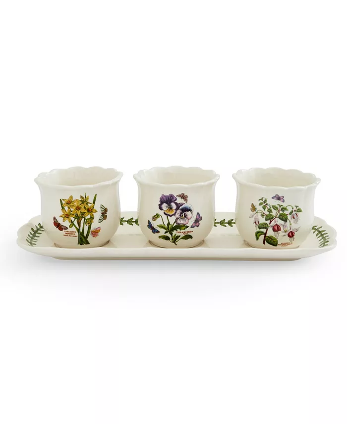 Portmeirion Portmerion Botanic Garden Bouquet Herb Pot， Set of 4 - Intensery