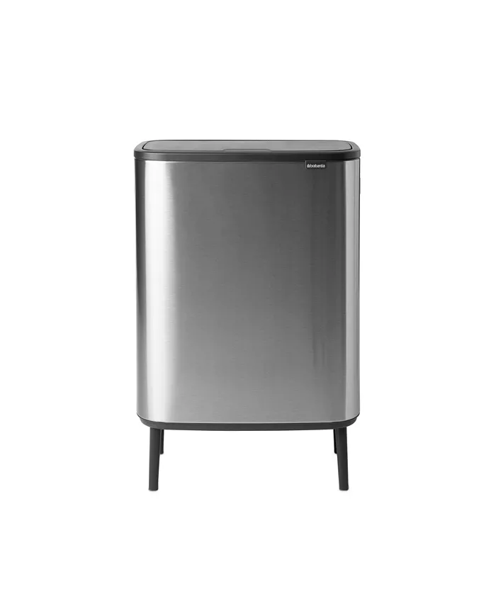 Brabantia Bo Touch Top Hi Dual Compartment Recycling Trash Can， 2 x 8 Gallon， 2 x 30 Liter - Intensery