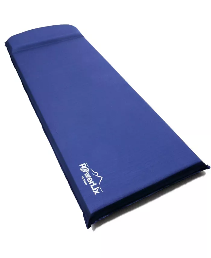 Powerlix Sleeping Pad Self-Inflating Foam Pad - Insulated 3 inches Ultrathick Mattress for Camping - Intensery