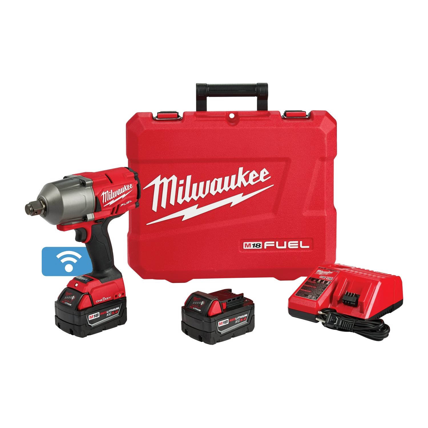 Milwaukee M18 FUEL 18 V 3/4 in. Cordless Brushless Impact Wrench Kit (Battery \u0026 Charger) - Intensery