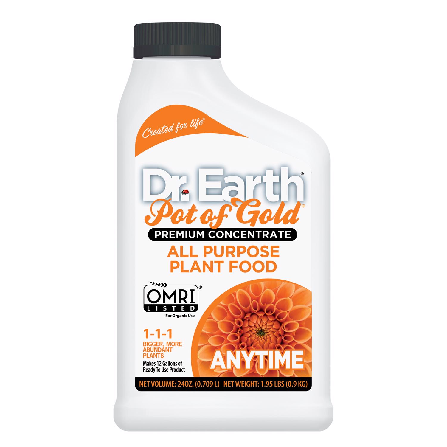 Dr. Earth Pot of Gold Organic Liquid All Purpose Plant Food 24 oz - Intensery