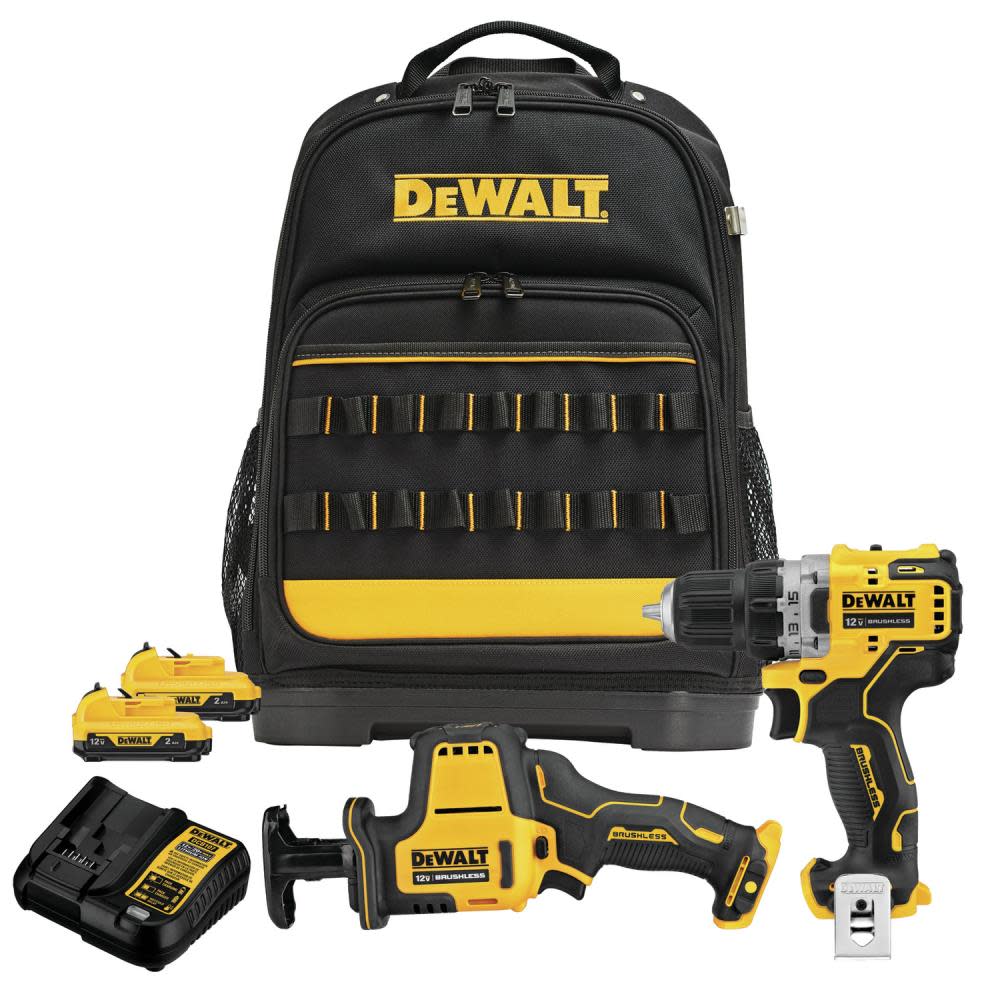 DEWALT XTREME 12V MAX 2pc Cordless Combo Kit with Backpack - Intensery