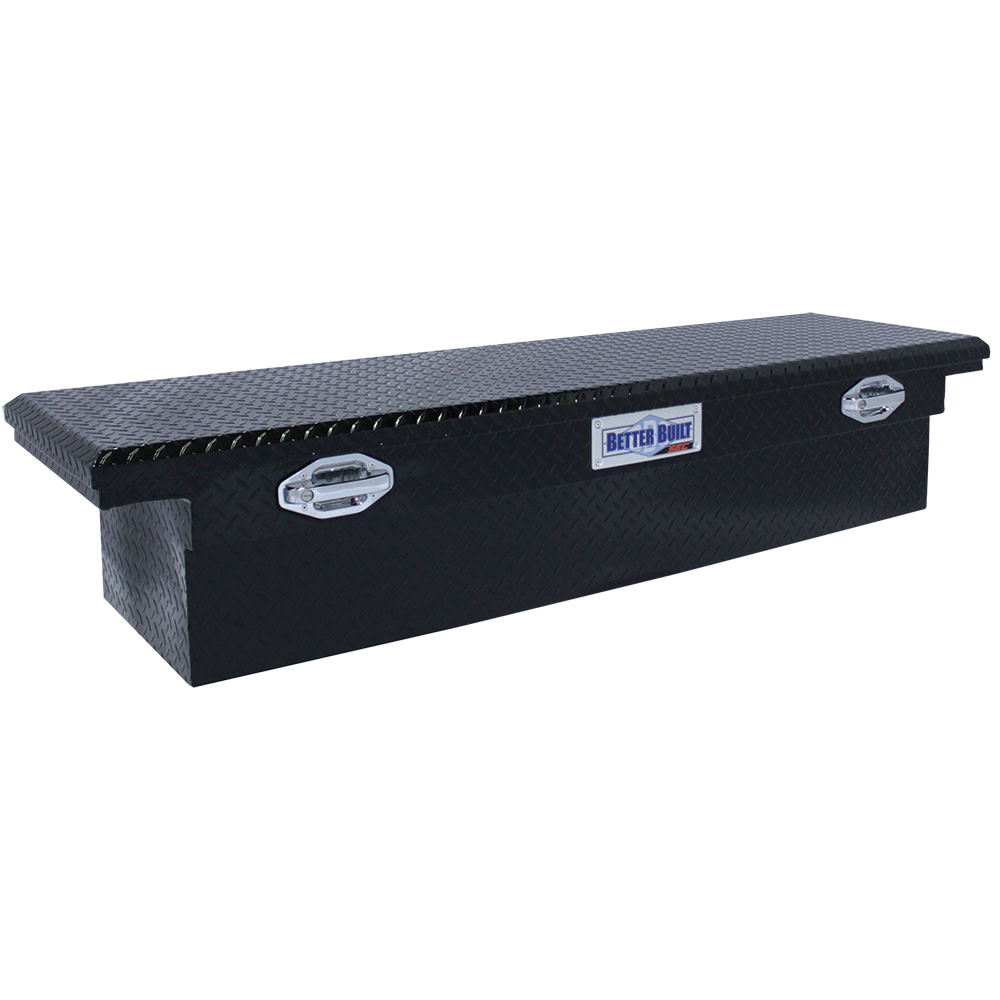 71 SEC Saddle Truck Tool Box， LOW PROFILE， GLOSS BLACK - Intensery