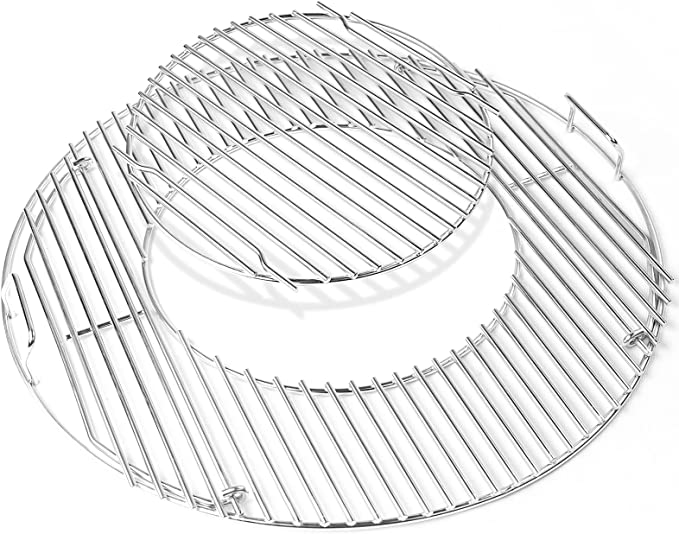 Cooking Grates for Weber 22.5 inches One-Touch Charcoal Grill, 304 Stainless Steel Version - Intensery