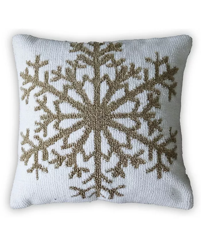 Vibhsa Chicos Home Snowflake Decorative Pillow Cover - Intensery
