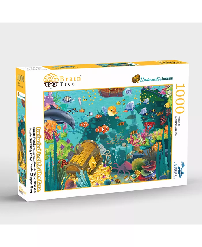 Brain Tree Games Underwater Treasure 1000 Piece Puzzle - Intensery