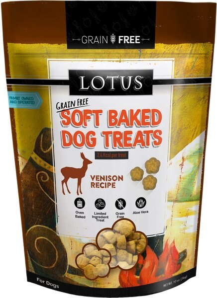 Lotus Soft-Baked Venison Recipe Grain-Free Dog Treats - Intensery