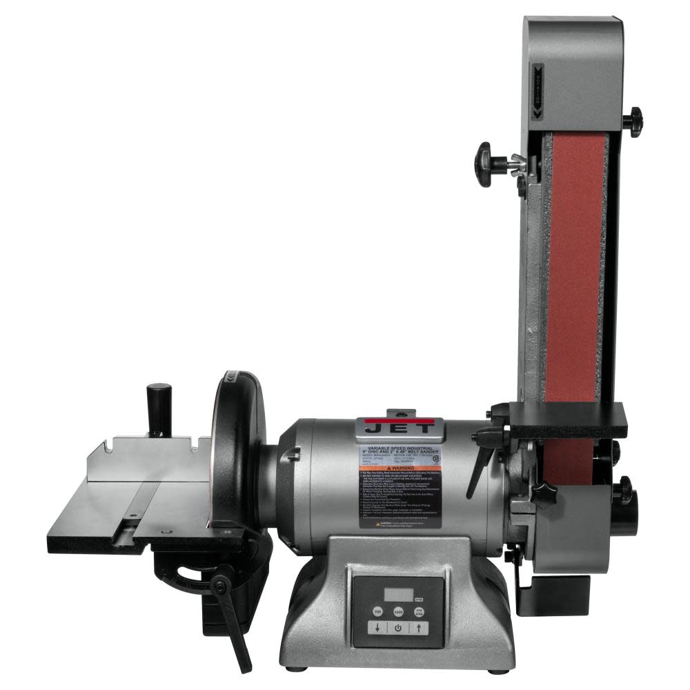 Variable Speed Combination Industrial 2 Inch x 48 Inch and 9 Inch Disc Grinder - Intensery
