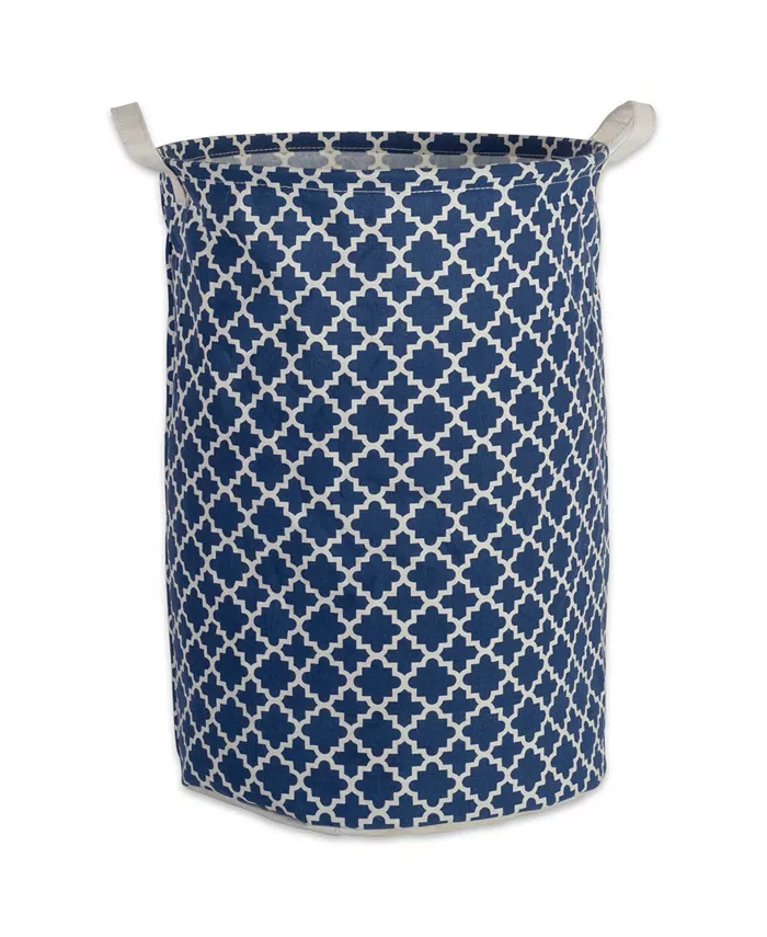 Design Imports Polyethylene Coated Cotton Polyester Laundry Hamper - Intensery
