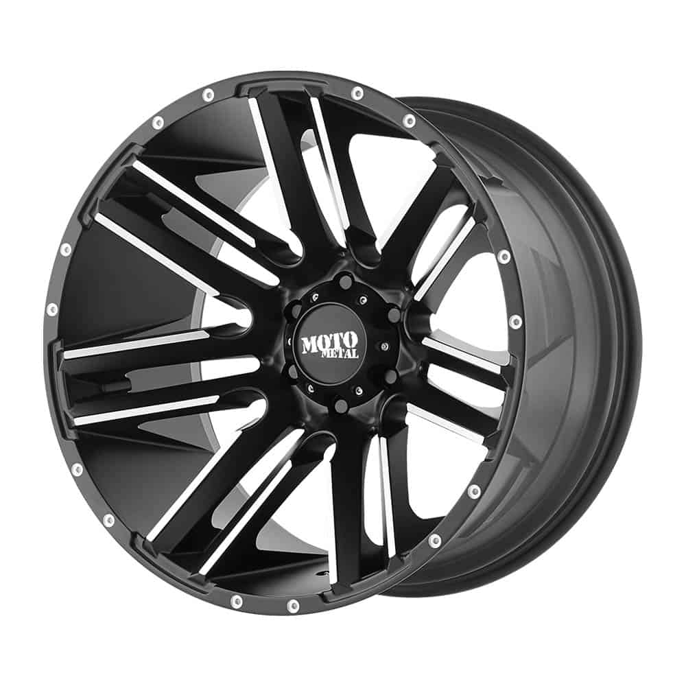 Moto Metal MO978 RAZOR MO978 20X10 6X135 S-BLK MACH -24MM - Intensery