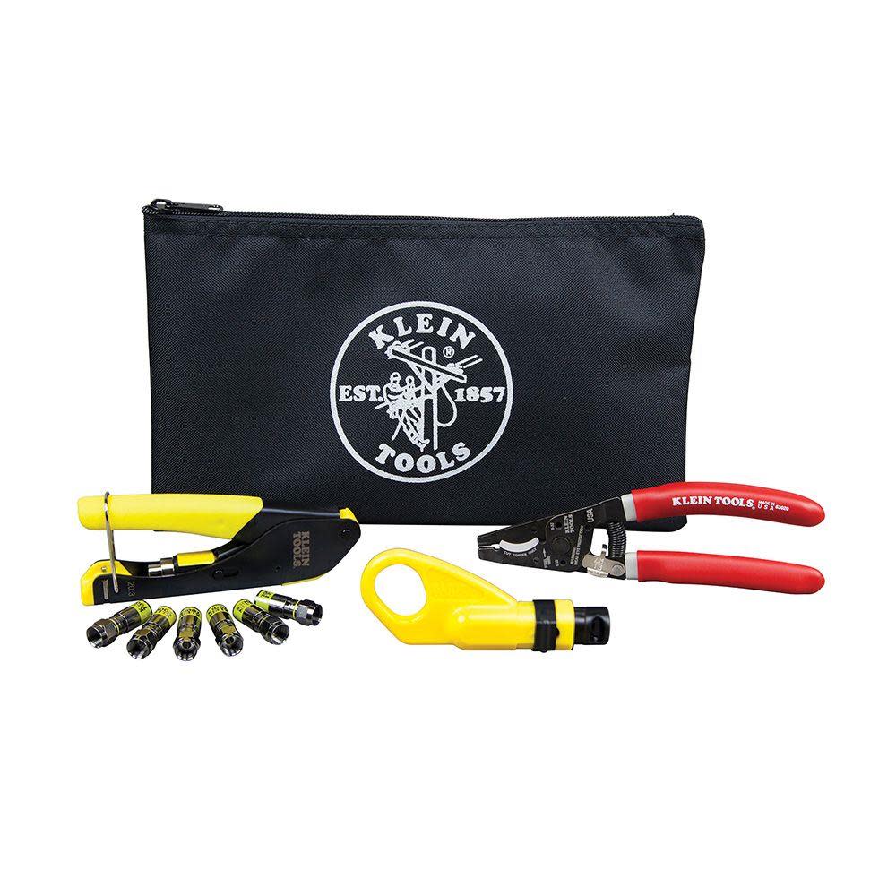 Klein Tools Coax Cable Installation Kit w/Pouch VDV026211 from Klein Tools - Intensery