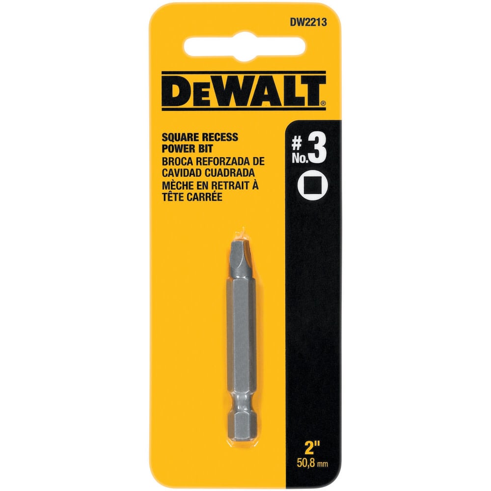 DEWALT #3 Sq. Recess Power Screwdriver Bits DW2213 from DEWALT - Intensery