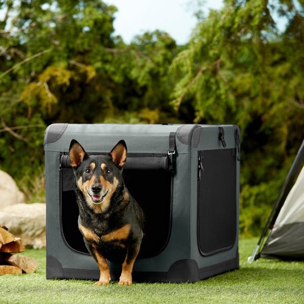 Frisco Indoor and Outdoor 3-Door Collapsible Soft-Sided Dog and Small Pet Crate - Intensery