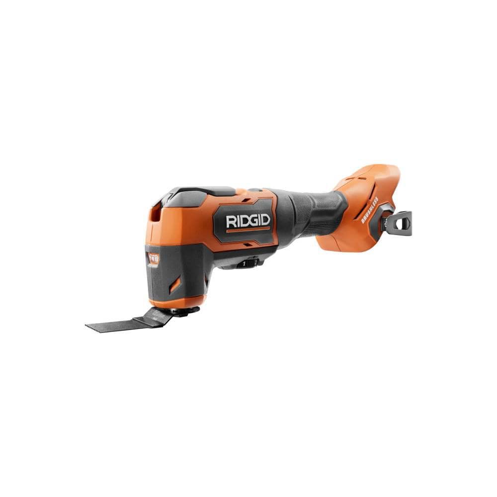 RIDGID 18V Brushless Cordless Oscillating Multi-Tool (Tool Only) R86240B - Intensery