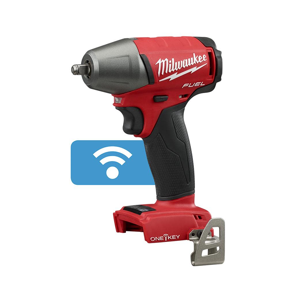 Milwaukee M18 FUEL 3/8 in. Compact Impact Wrench with Friction Ring with ONE-KEY 2758-20 from Milwaukee - Intensery