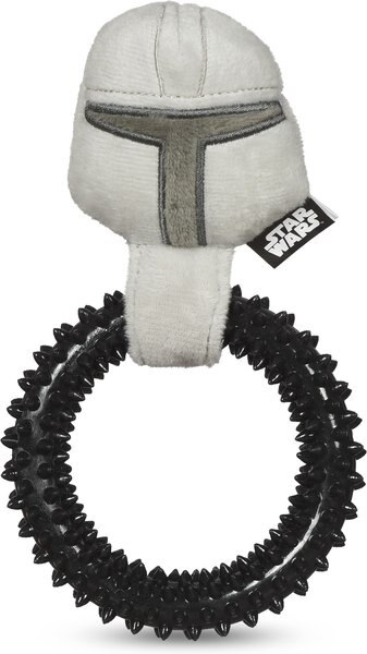 Fetch For Pets Star Wars Mandalorian Mando Teething Ring Puppy Dog Toy - Intensery