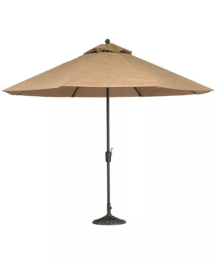 Agio Beachmont II Outdoor 11' Umbrella with Base， Created for Macy's - Intensery