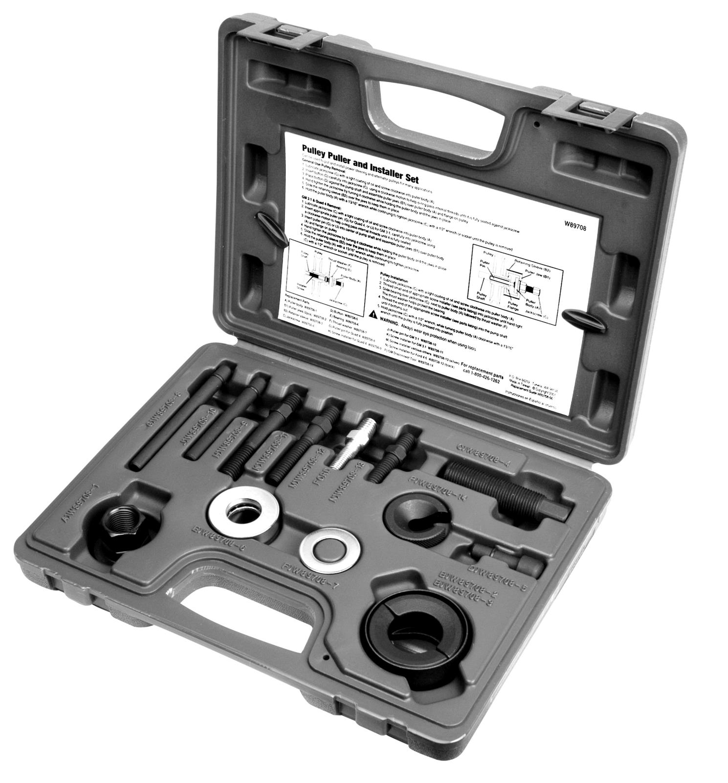 Performance Tool W89708 Performance Tool Pulley Removal and Installer Tools - Intensery