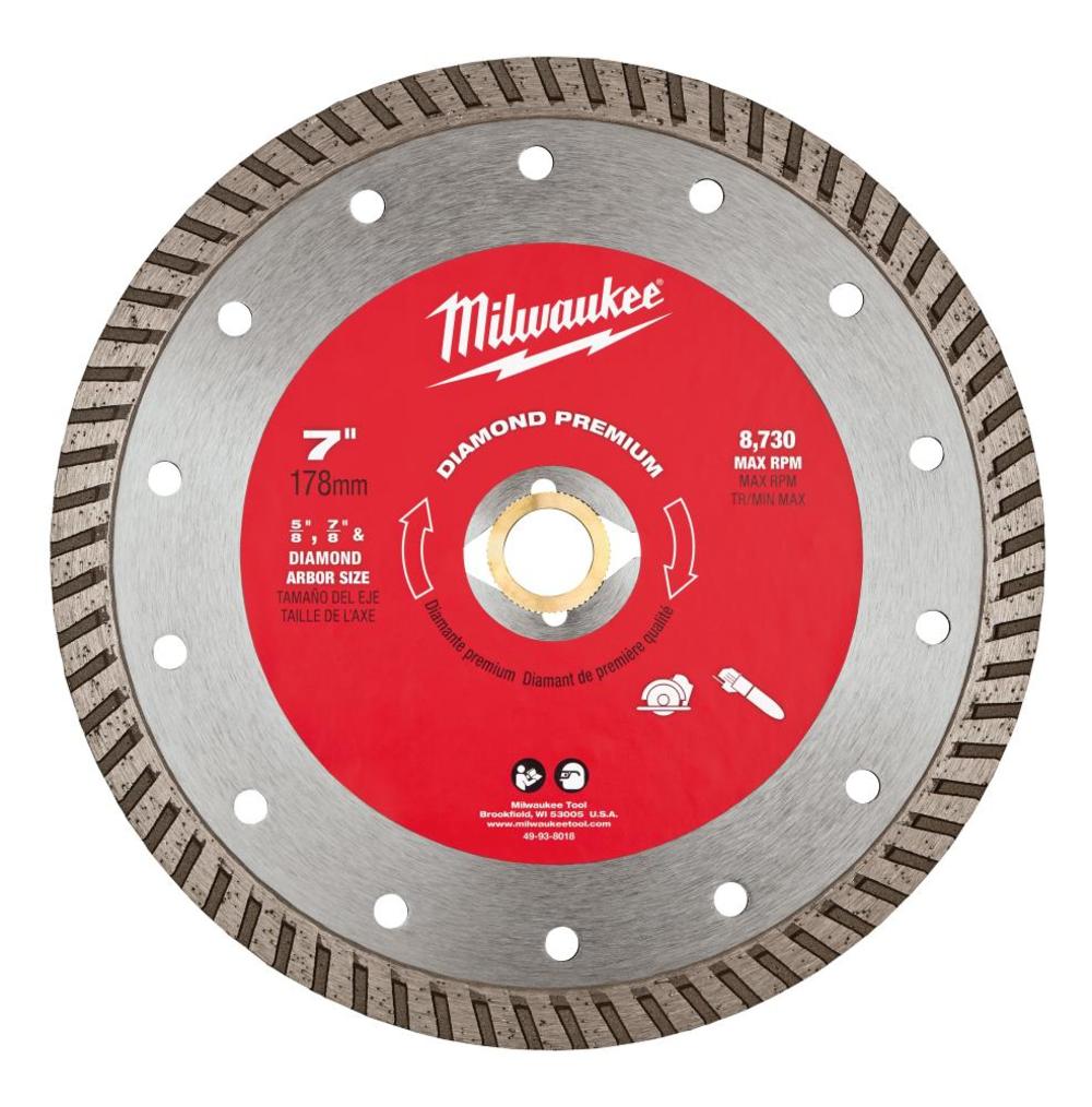 Milwaukee 7 in. Diamond Premium Turbo 49-93-8018 from Milwaukee - Intensery