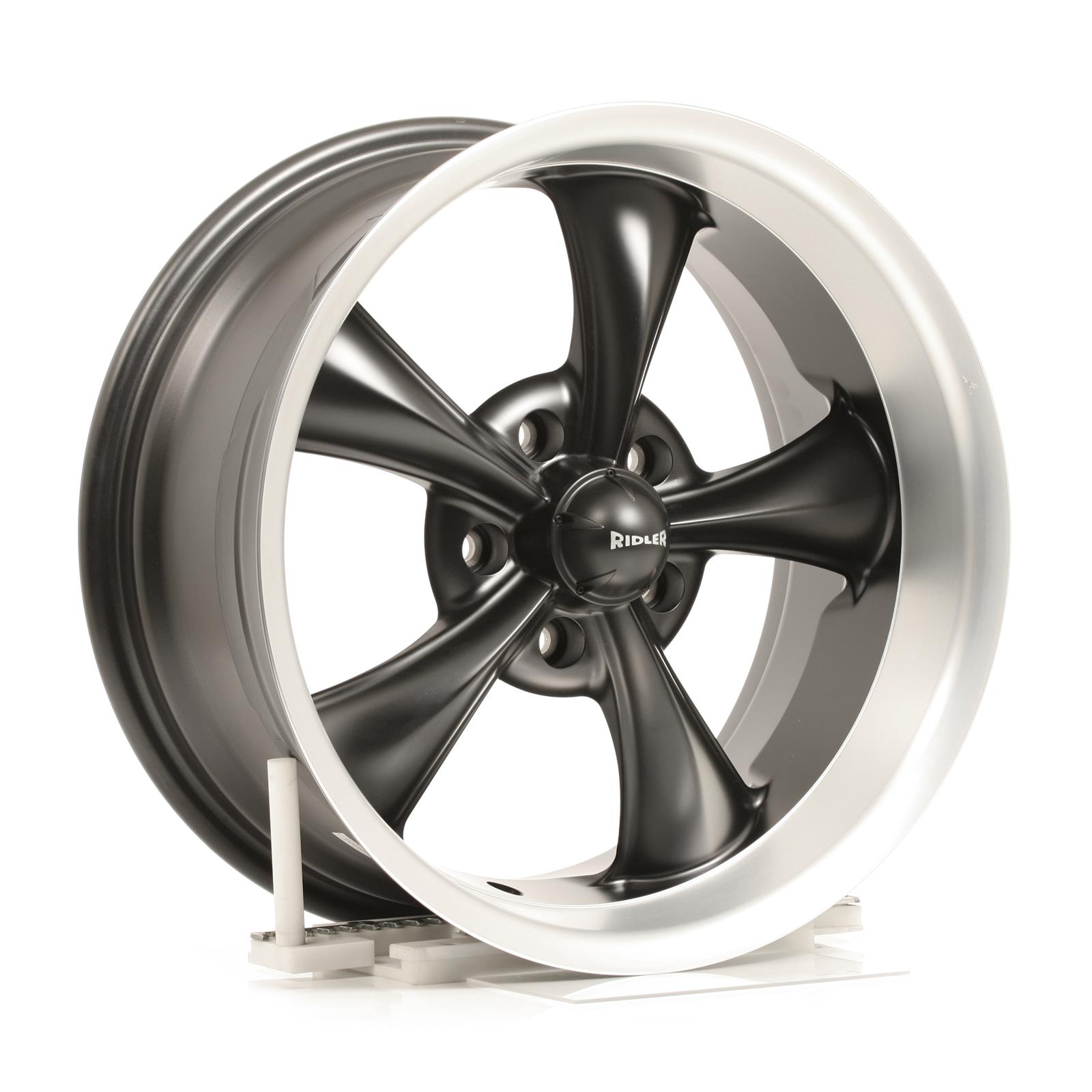 Ridler 695-7861MB Ridler 695 Series Matte Black with Machined Lip Wheels - Intensery