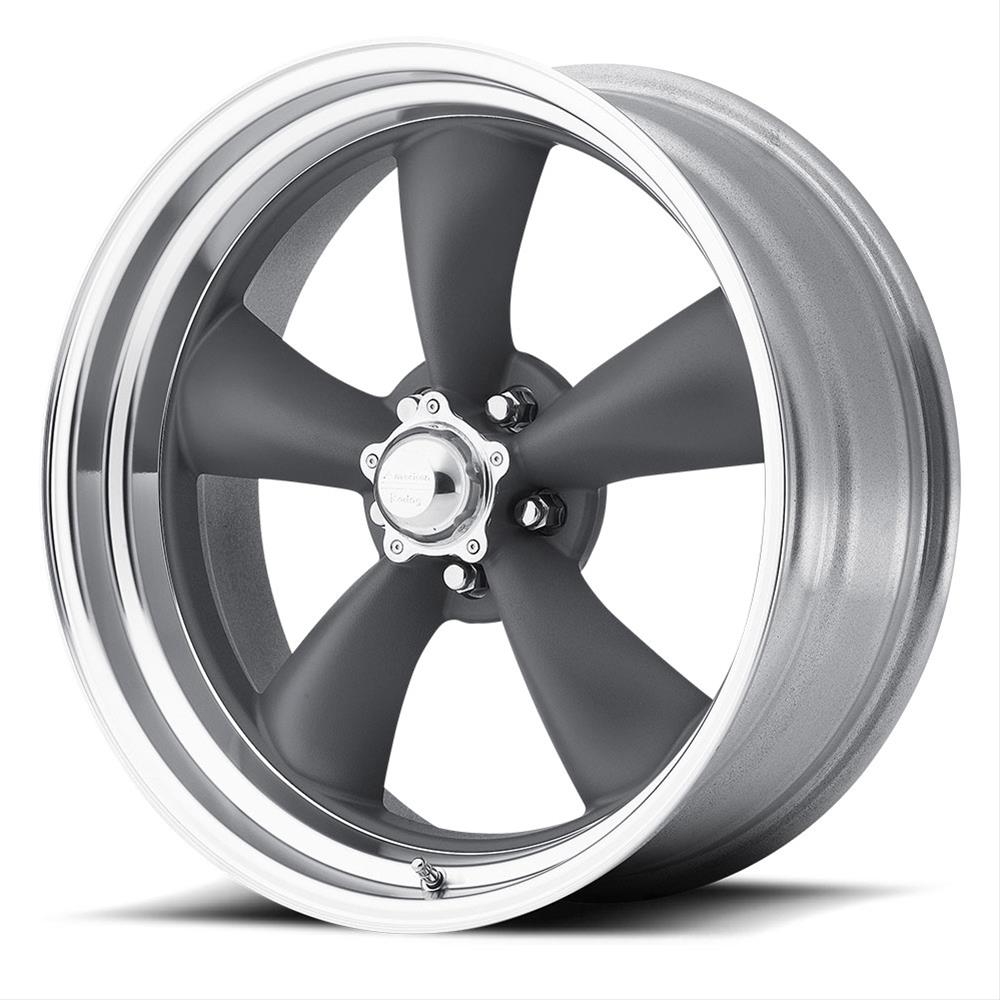 American Racing VN21579563 American Racing VN215 Gray Classic Torq-Thrust II One-Piece Wheels - Intensery