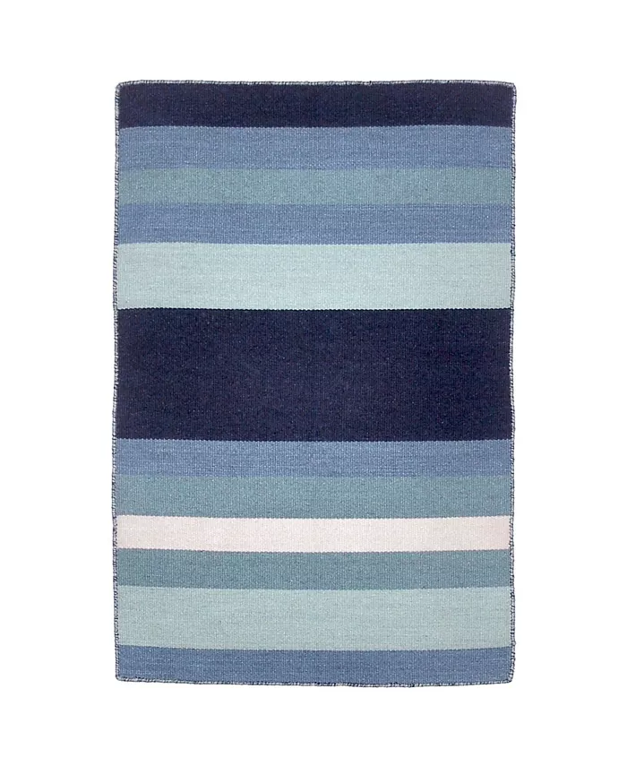 Liora Manne' Sorrento Tribeca Blue 2' x 3' Outdoor Area Rug - Intensery