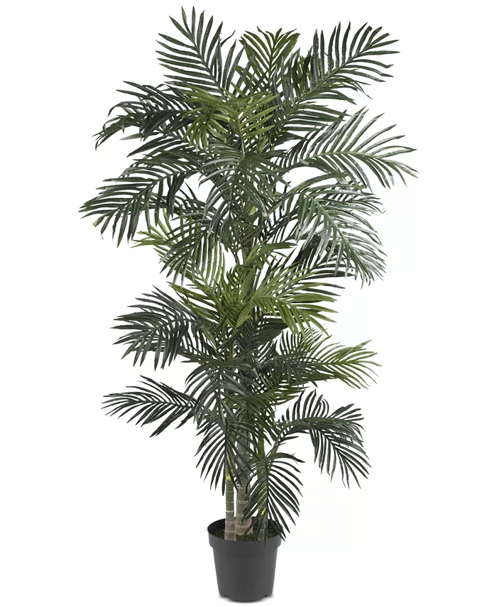 Nearly Natural 6.5' Golden Cane Palm Tree - Intensery