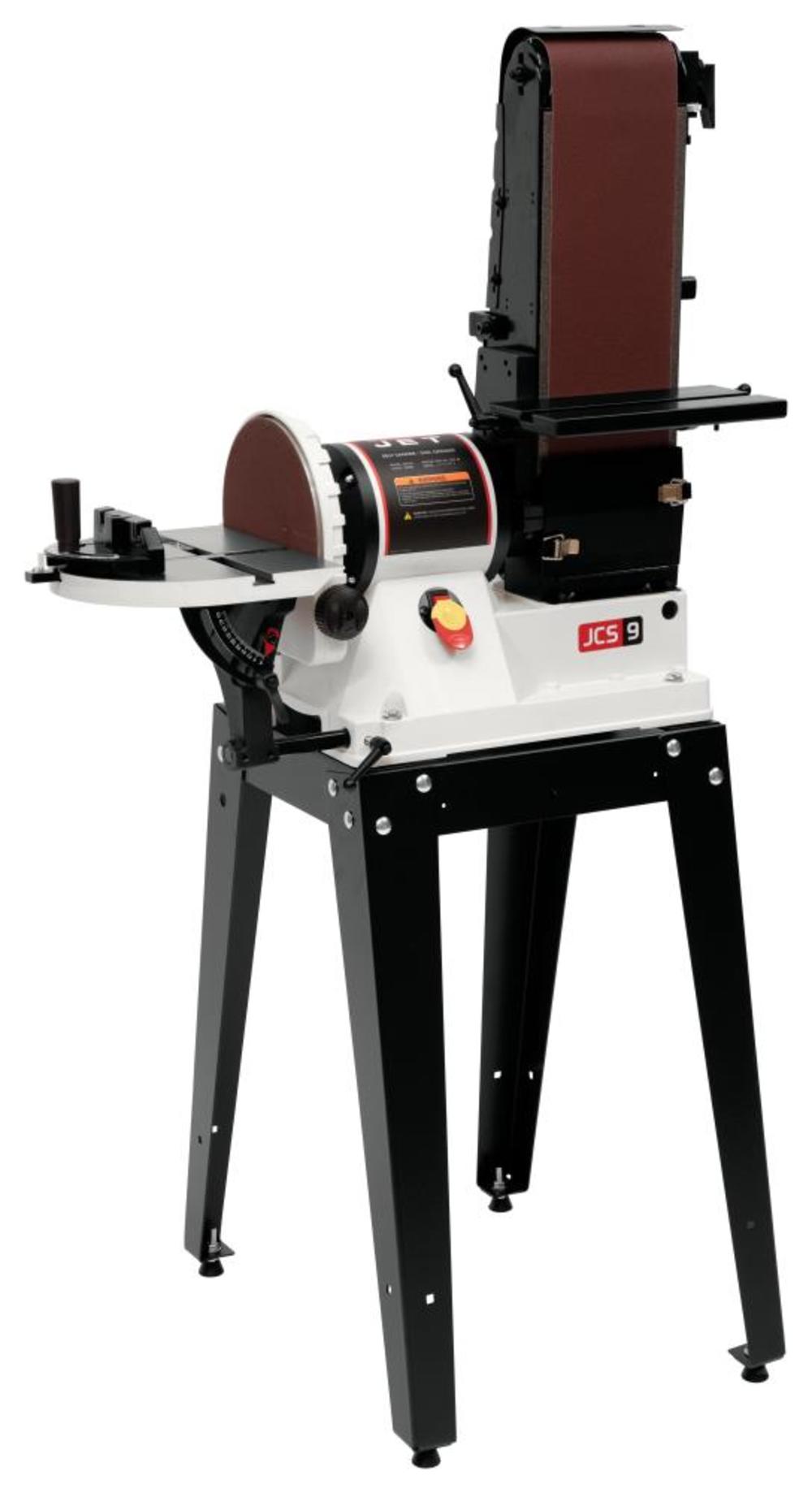 JSG-96OS 6 In. x 48 In. Belt / 9 In. Disc Sander with Open Stand， 3/4 HP 1Ph， 115 V - Intensery