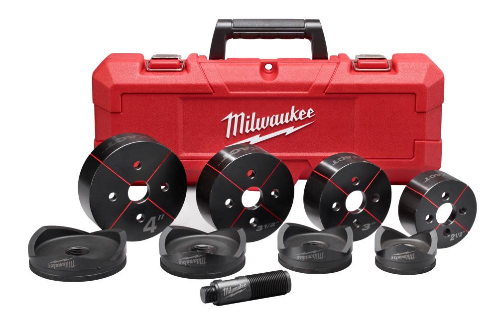 Milwaukee EXACT 2-1/2 In. to 4 In. Knockout Set 49-16-2695 from Milwaukee - Intensery