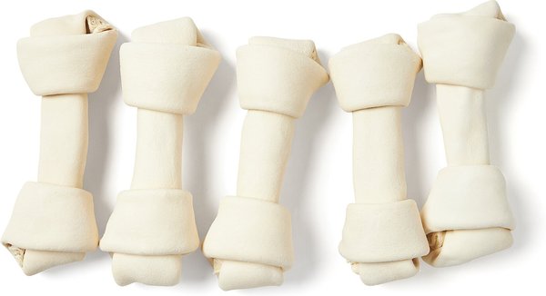 Bones and Chews 6-7” Rawhide Bone Dog Treats， 5ct - Intensery