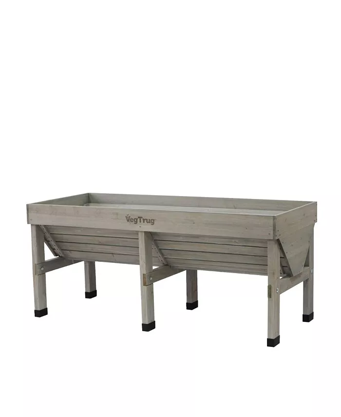 VegTrug Medium Classic Raised Bed Planter - Gray Wash (FSC 100%) - Intensery