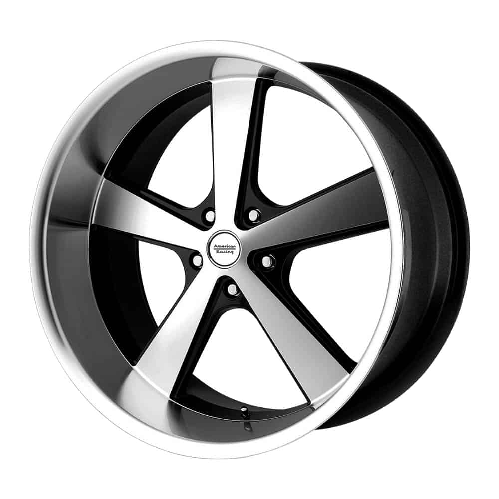 American Racing Vintage VN701 NOVA VN701 22X9 5X5.0 G-BLK MACH 15MM - Intensery