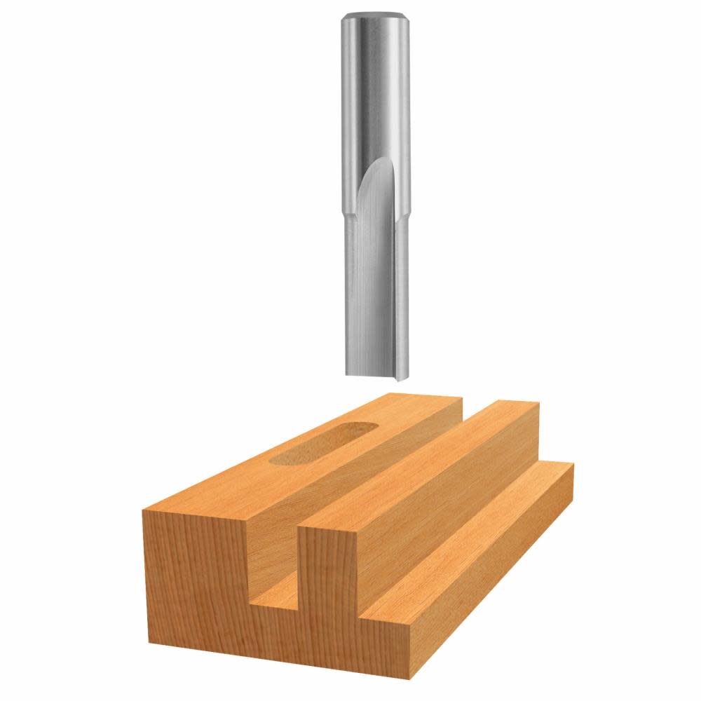 Bosch 1/4 In. x 3/4 In. High Speed Steel 2-Flute Straight Bit 85096 from Bosch - Intensery