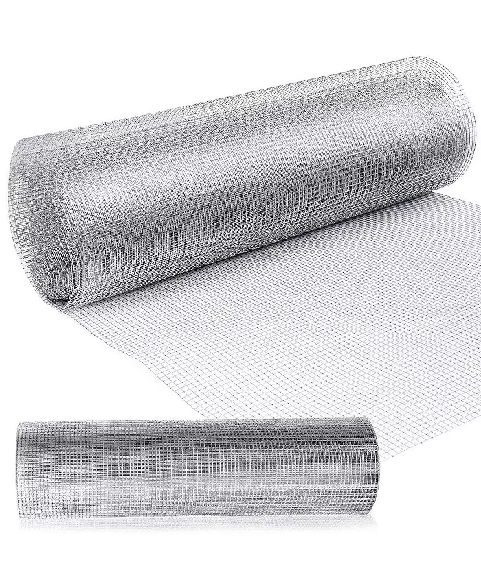 Costway 48'' x 50' 1 2inch Wire Fence Mesh Cage Roll Garden 19 Gauge - Intensery
