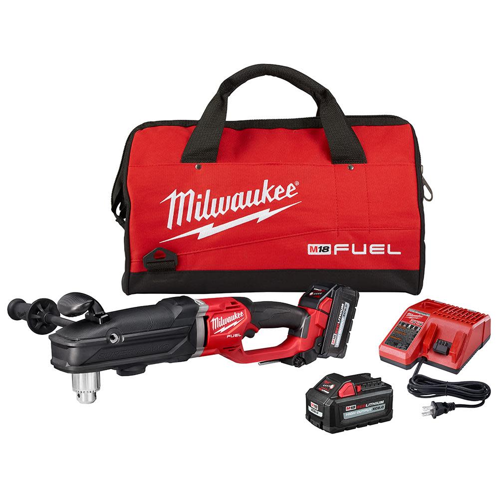 Milwaukee M18 FUEL Super Hawg 1/2 in. Right Angle Drill Kit 2809-22 from Milwaukee - Intensery