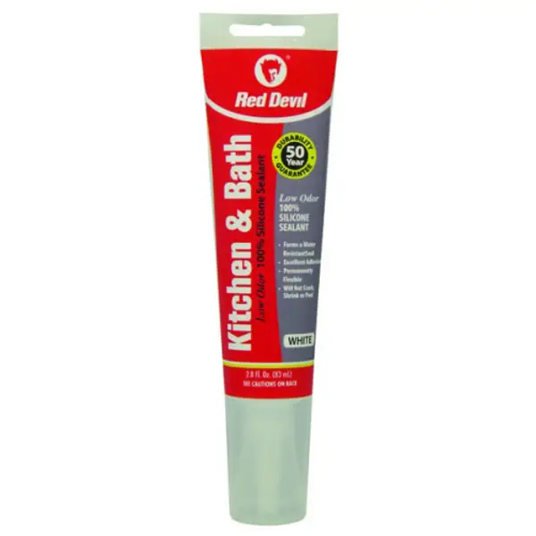 Red Devil Kitchen and Bath Low Odor Silicone Sealant - Intensery