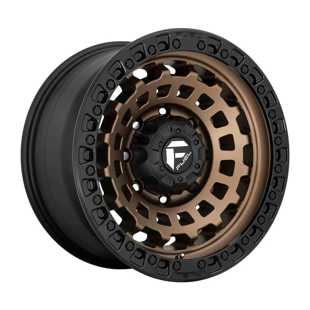 Fuel 1PC D634 ZEPHYR D634 17X9 6X5.5 MT-BRNZ-BBR 01MM - Intensery