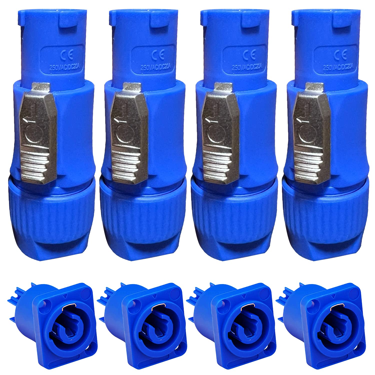 5 Core Neutrik Powercon Connector Out, PowerCon Male and Female Head Connectors Adapter for Power or Signal Input or Output Jacks for Stage Light and - Intensery