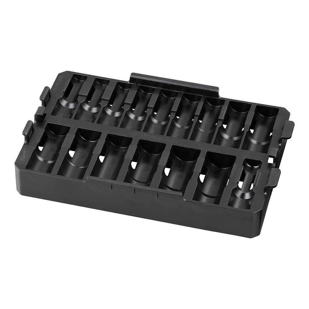 Milwaukee SHOCKWAVE Impact Duty Socket 1/2” Dr 16pc Tray Only - Intensery