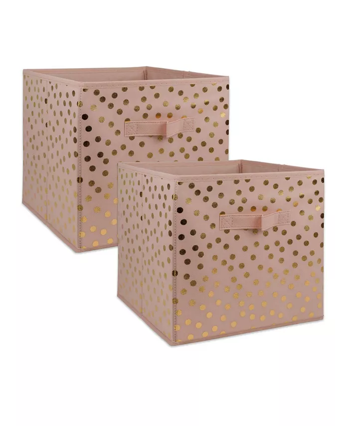 Design Imports Non-woven Polyester Cube Dots Millennial Square Set of 2 - Intensery