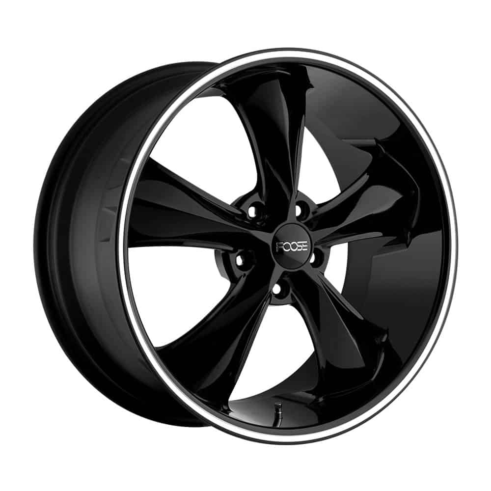 Foose 1PC F104 LEGEND F104 20X10 5X4.5 GL-BLK-MIL 40MM - Intensery