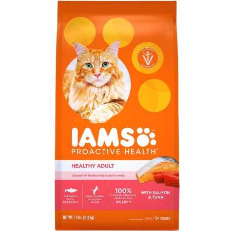 Iams ProActive Health  Healthy Adult Salmon  Tuna Dry Cat Food (7 lb) - Intensery