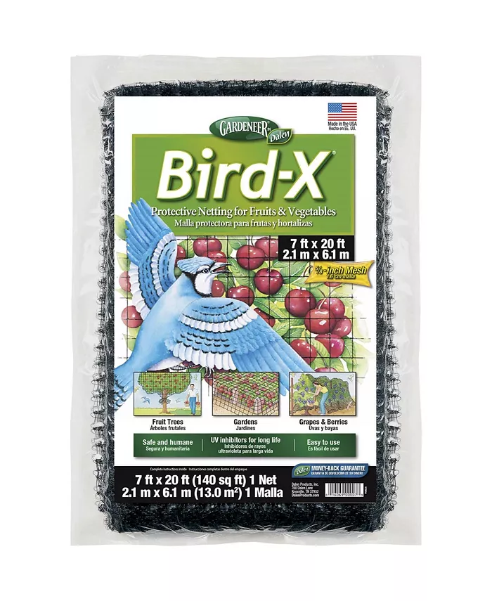 Dalen Bird-X Protective Netting for Fruit Vegetables Black 7ft x 20ft - Intensery