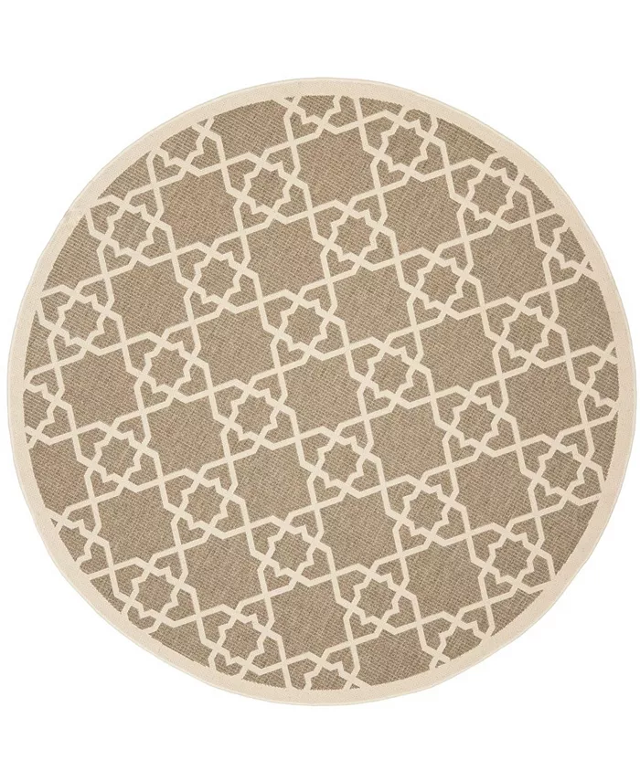 Safavieh Courtyard Brown and Beige 7'10