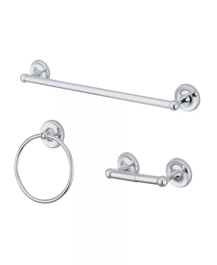 Kingston Brass Victorian 3-Pc. Bathroom Accessory Combo in Polished Chrome - Intensery