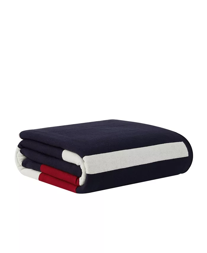 Tommy Hilfiger Placed Stripe Throw - Intensery